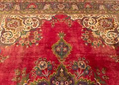 Vintage Azarbayejan Hand-Knotted Wool Persian Rug (Size: 250 X 360 CM)