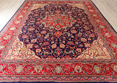 Vintage Sarouk Hand-Knotted Wool Persian Rug (Size: 300 X 406 CM)