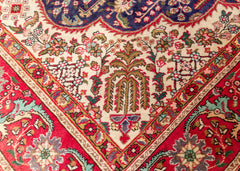 Vintage Tabriz Hand-Knotted Wool Persian Rug (Size: 300 X 385 CM)