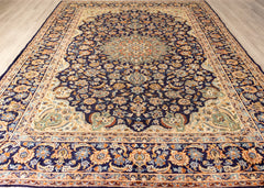 Vintage Esfahan Hand-Knotted Wool Persian Rug (Size: 300 X 405 CM)