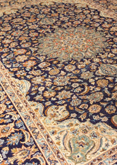 Vintage Esfahan Hand-Knotted Wool Persian Rug (Size: 300 X 405 CM)