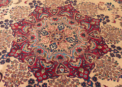 Vintage Sabzevar Hand-Knotted Wool Persian Rug (Size: 290 X 380 CM)