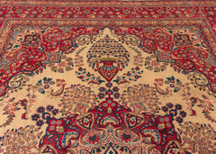 Vintage Sabzevar Hand-Knotted Wool Persian Rug (Size: 290 X 380 CM)