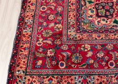 Vintage Sabzevar Hand-Knotted Wool Persian Rug (Size: 290 X 380 CM)