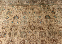 Vintage Tabriz Muted Hand-Knotted Wool Persian Rug (Size: 305 X 400 CM)