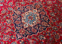 Vintage Kashan Hand-Knotted Wool Persian Rug (Size: 285 X 400 CM)