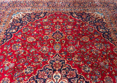 Vintage Kashan Hand-Knotted Wool Persian Rug (Size: 285 X 400 CM)
