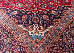 Vintage Kashan Hand-Knotted Wool Persian Rug (Size: 285 X 400 CM)