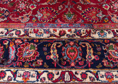 Vintage Mashad Hand-Knotted Wool Persian Rug (Size: 300 X 340 CM)