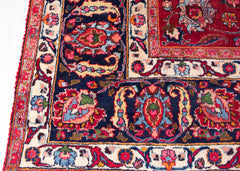 Vintage Mashad Hand-Knotted Wool Persian Rug (Size: 300 X 340 CM)