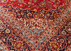 Vintage Kashan Hand-Knotted Wool Persian Rug (Size: 295 X 410 CM)
