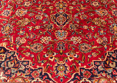 Vintage Kashan Hand-Knotted Wool Persian Rug (Size: 295 X 410 CM)