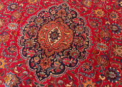Signed Vintage Mashad Hand-Knotted Wool Persian Rug (Size: 285 X 390 CM)