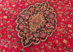 Signed Vintage Mashad Hand-Knotted Wool Persian Rug (Size: 300 X 380 CM)