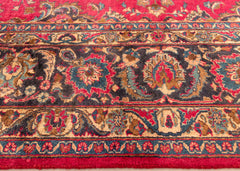 Signed Vintage Mashad Hand-Knotted Wool Persian Rug (Size: 300 X 380 CM)