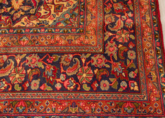 Vintage Kashan Hand-Knotted Wool Persian Rug (Size: 300 X 390 CM)