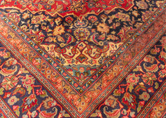 Vintage Kashan Hand-Knotted Wool Persian Rug (Size: 300 X 390 CM)