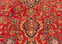 Vintage Kashan Hand-Knotted Wool Persian Rug (Size: 300 X 390 CM)