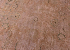 Vintage Overdyed Tabriz Hand-Knotted Wool Persian Rug (Size: 290 X 390 CM)