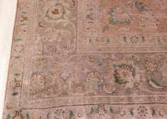 Vintage Overdyed Tabriz Hand-Knotted Wool Persian Rug (Size: 290 X 390 CM)