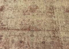 Vintage Overdyed Sabzevar Hand-Knotted Wool Persian Rug (Size: 280 X 370 CM)