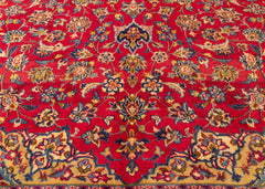 Vintage Sabzevar Hand-Knotted Wool Persian Rug (Size: 255 X 365 CM)