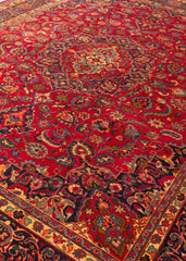 Vintage Yazd Hand-Knotted Wool Persian Rug (Size: 300 X 380 CM)