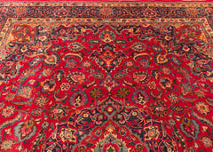 Vintage Yazd Hand-Knotted Wool Persian Rug (Size: 300 X 380 CM)