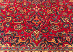 Vintage Yazd Hand-Knotted Wool Persian Rug (Size: 300 X 380 CM)