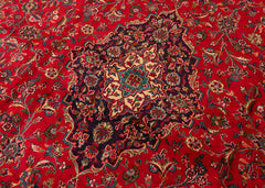 Vintage Mashad Hand-Knotted Wool Persian Rug (Size: 290 X 400 CM)