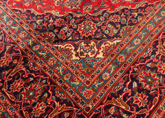 Vintage Mashad Hand-Knotted Wool Persian Rug (Size: 290 X 400 CM)