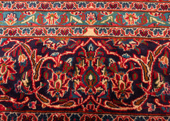 Vintage Mashad Hand-Knotted Wool Persian Rug (Size: 290 X 400 CM)