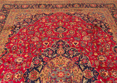 Vintage Yazd Hand-Knotted Wool Persian Rug (Size: 285 X 380 CM)