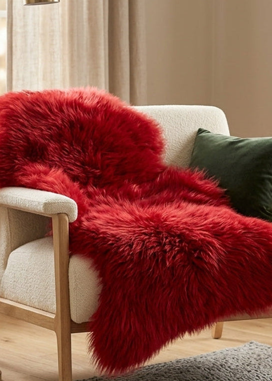 wildfire sheepskin rug