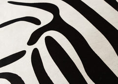 Zebra Printed Cowhide Rug (Size: 240 x 200 CM)