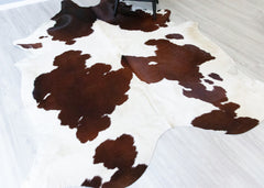 Brown And White Cowhide Rug (Size: 280 X 210 CM) CHR2162