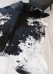 Salt Pepper Black & White Cowhide Rug (Size: 230 X 180 CM) CHR2170