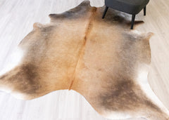 (Rare) Gris Tan Cowhide Rug (Size: 230 x 200 CM) CHR2176