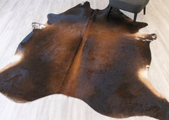 Reddish Cowhide Rug (Size: 240 X 210 CM) CHR2184