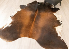 Reddish Cowhide Rug (Size: 230 X 200 CM) CHR2193