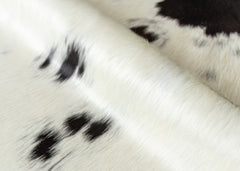 Chocolate Tan & White Cowhide Rug (Size: 220 X 180 CM)