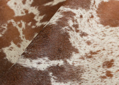 Salt Pepper Brown & White Cowhide Rug (Size: 220 X 180 CM)