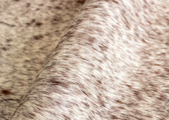 Salt Pepper Brown & White Cowhide Rug (Size: 230 X 210 CM)