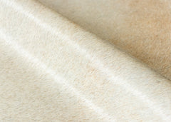 Beige And White Cowhide Rug (Size: 200 X 190 CM)