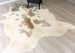 Grey Cowhide Rug (Size: 240 X 210 CM)
