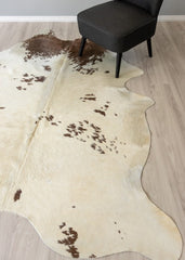 Salt Pepper Brown & White Cowhide Rug (Size: 230 X 200 CM)
