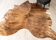 Medium Brindle Cowhide Rug (Size: 240 X 220 CM)