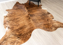 Medium Brindle Cowhide Rug (Size: 240 X 220 CM)