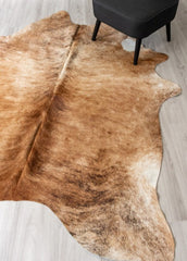 Light Brindle Cowhide Rug (Size: 220 X 180 CM)