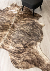 Dark Brindle Cowhide Rug (Size: 230 X 210 CM)